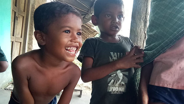 Tribal child smiling
