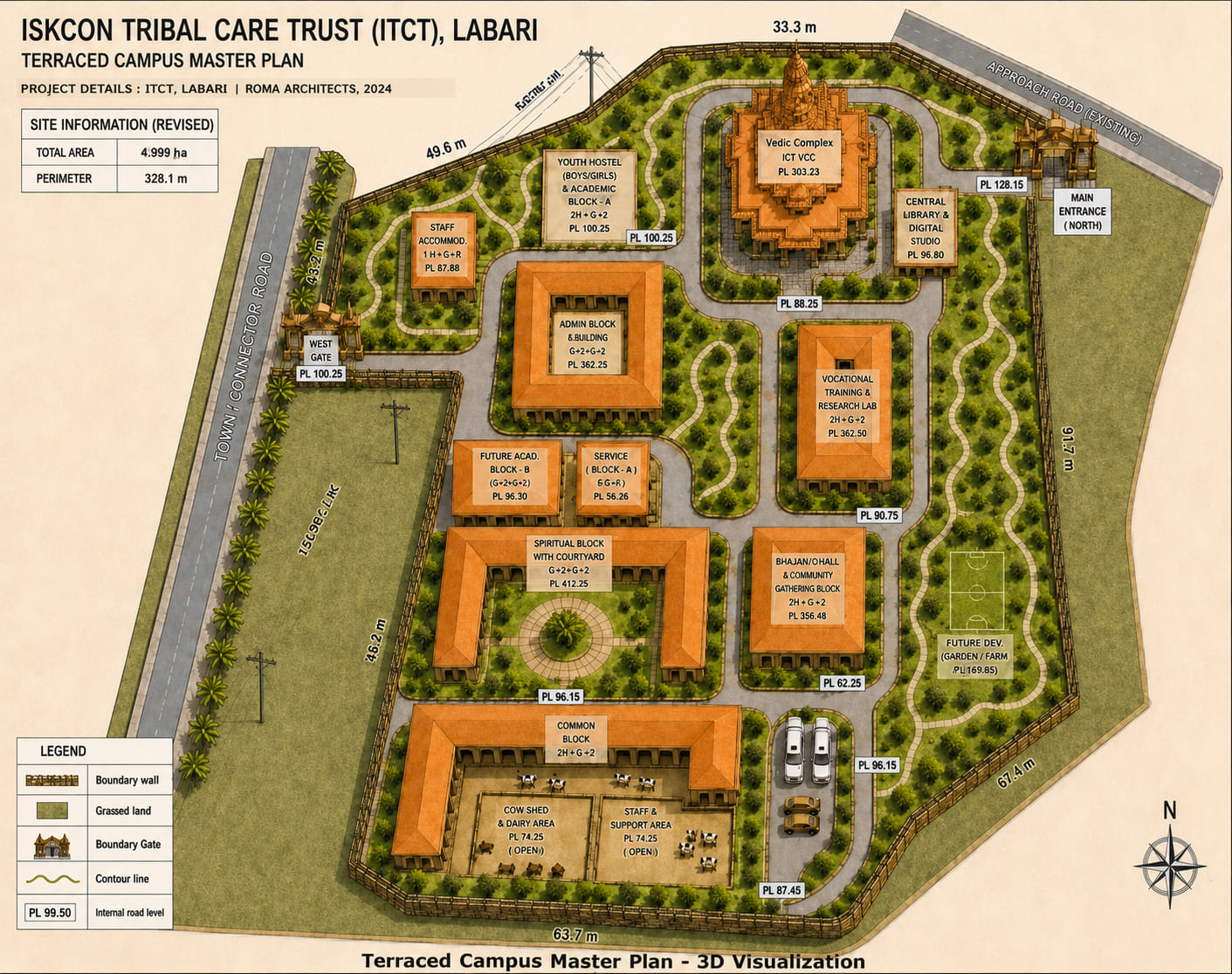 3D visualization of Labri campus buildings
